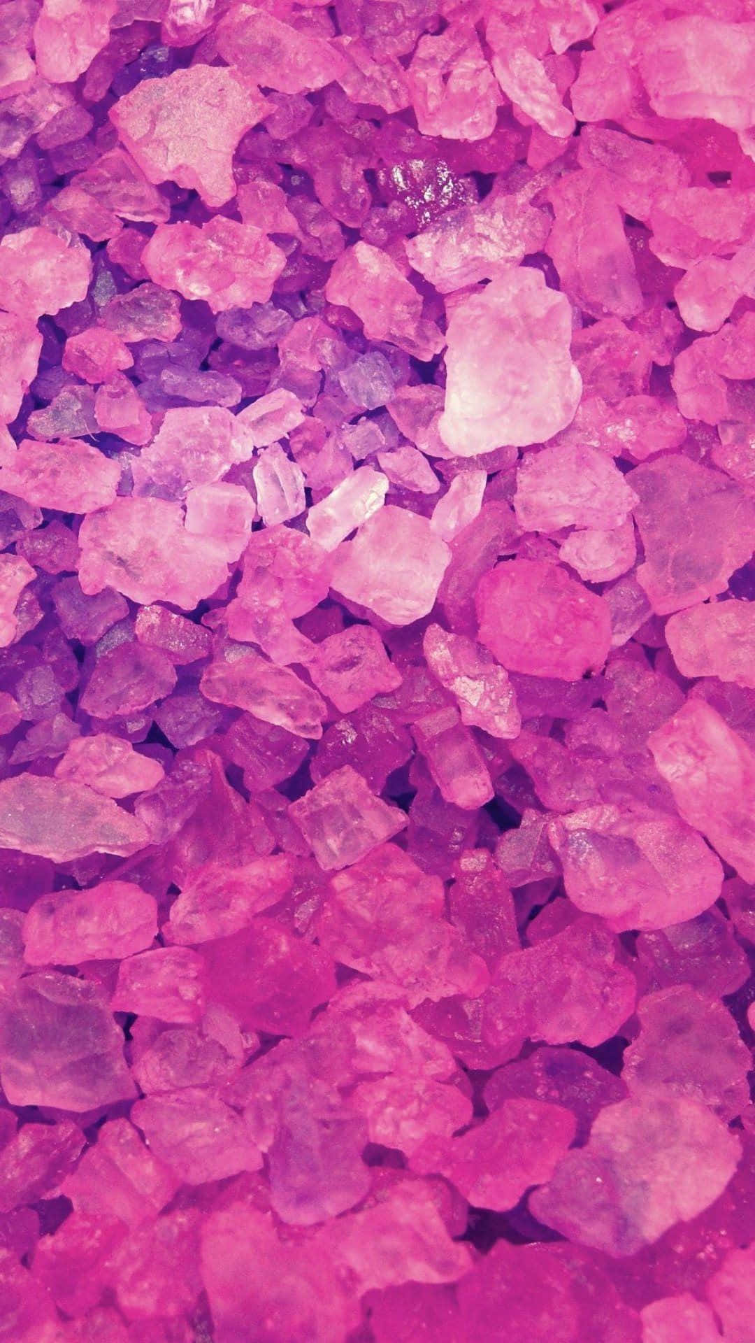 Pink Aesthetic Mineral Crystals Portrait Picture