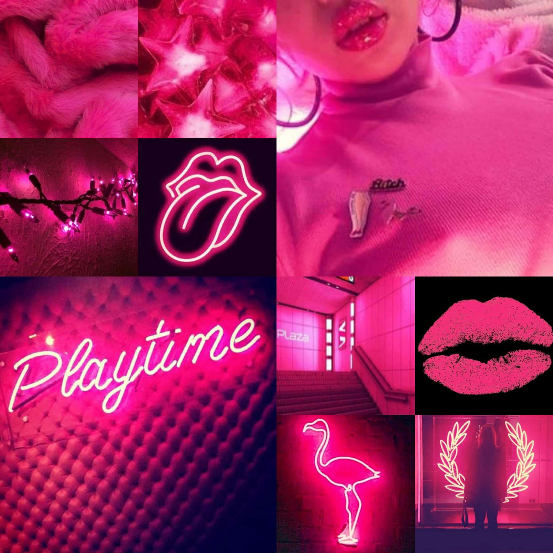 Neon Pink Aesthetic Lights Picture