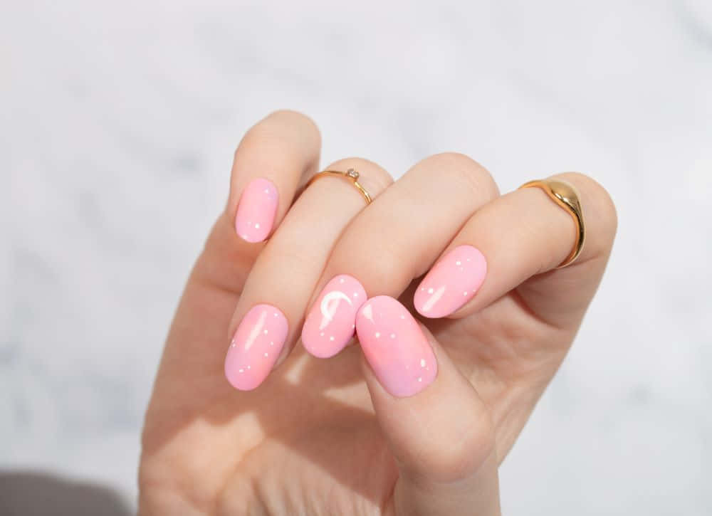 Pink Aesthetic Nail Polish Picture