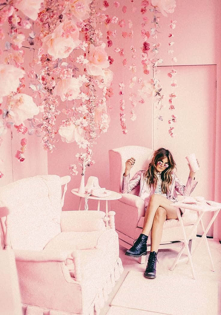 Pink Aesthetic Living Room Picture