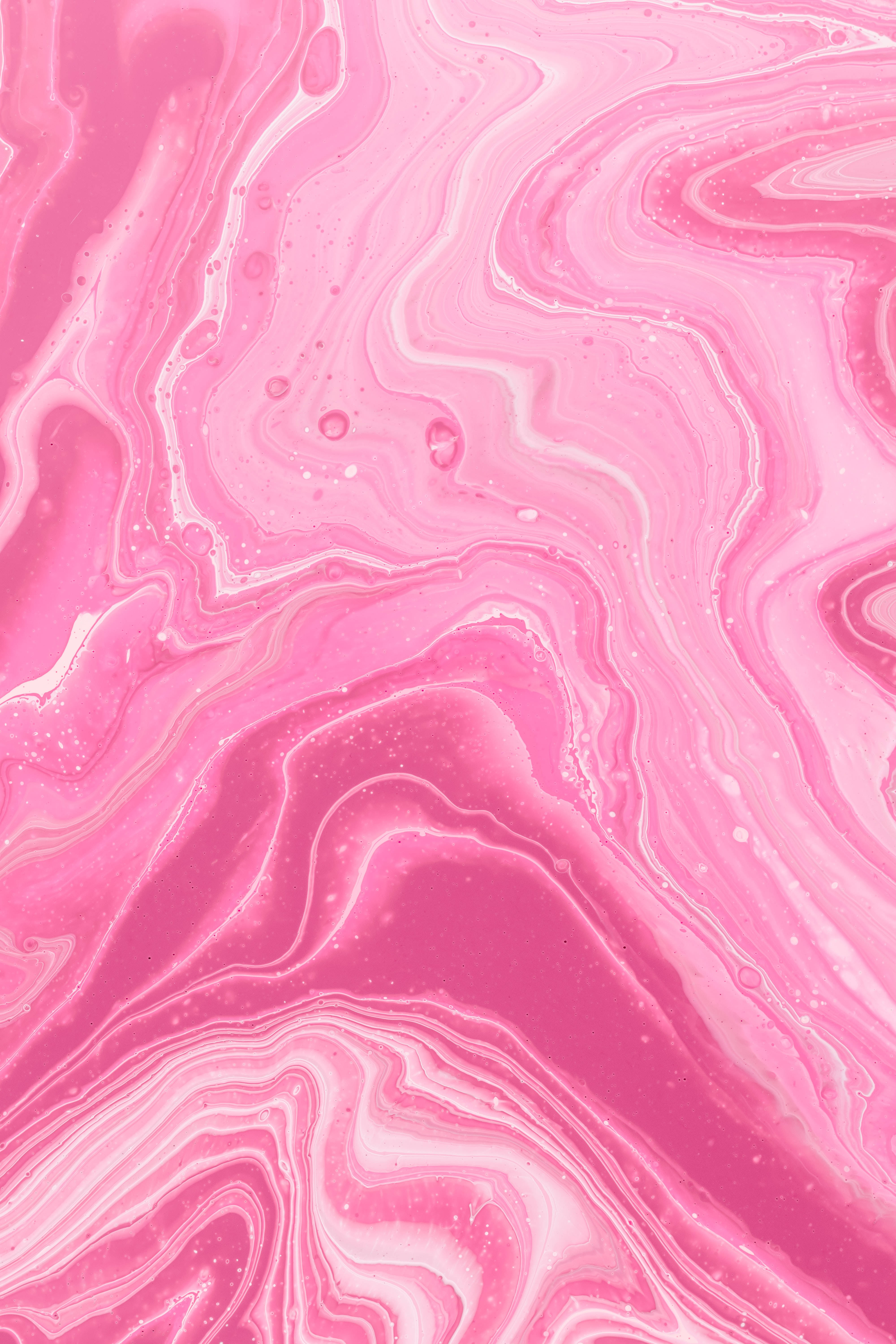 Fundode Tela De Mármore Pink Estético Com Padrão Espiral Em Resolução 4k. Papel de Parede