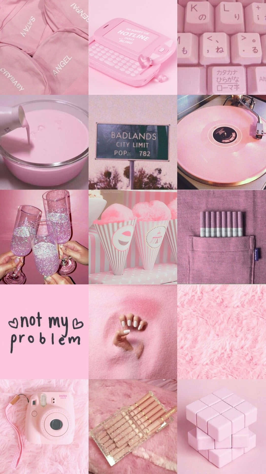Celebrate the beauty of pink in this vibrant aesthetic Tumblr wallpaper. Wallpaper