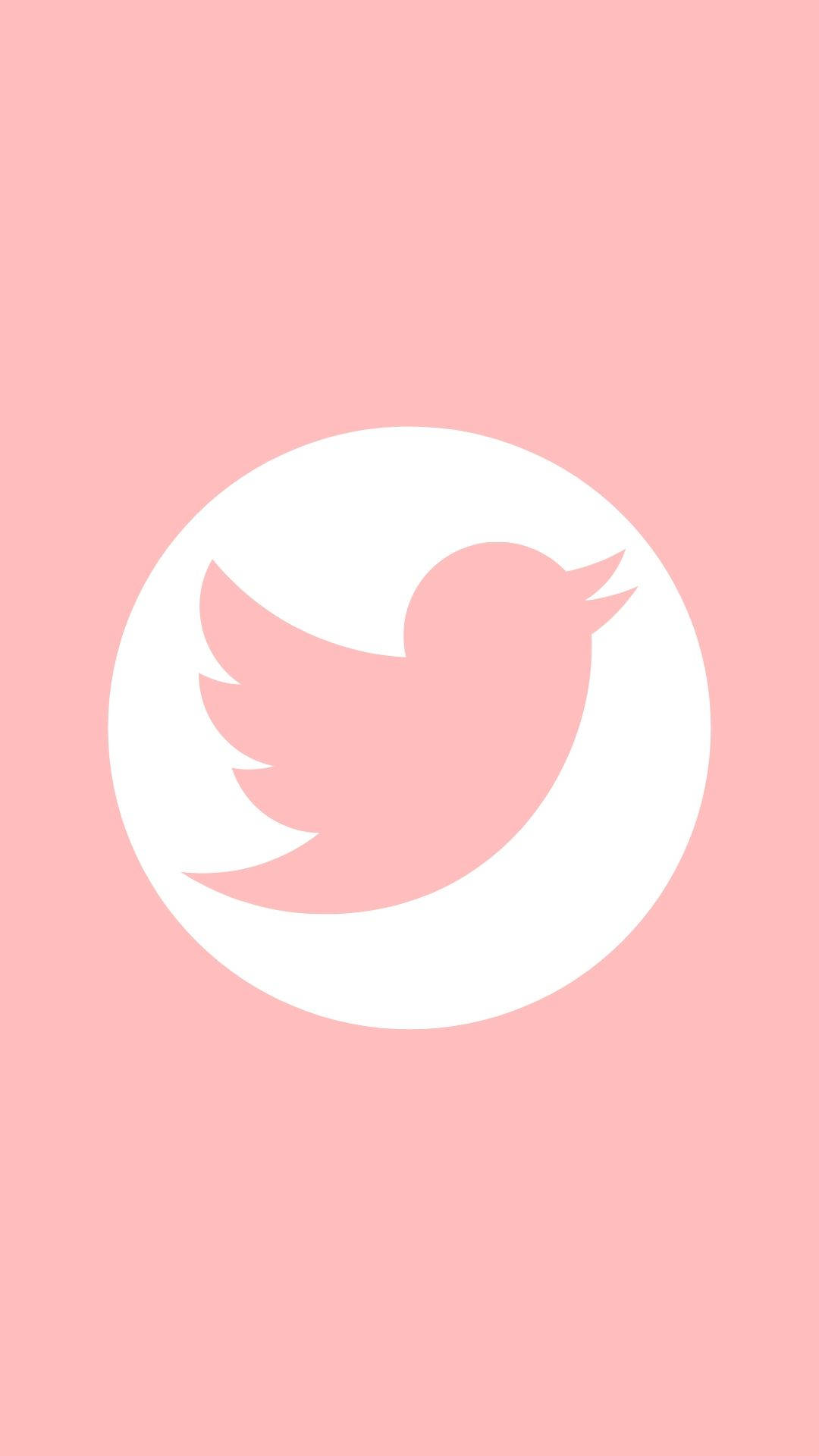 Pink Aesthetic Twitter Logo Wallpaper