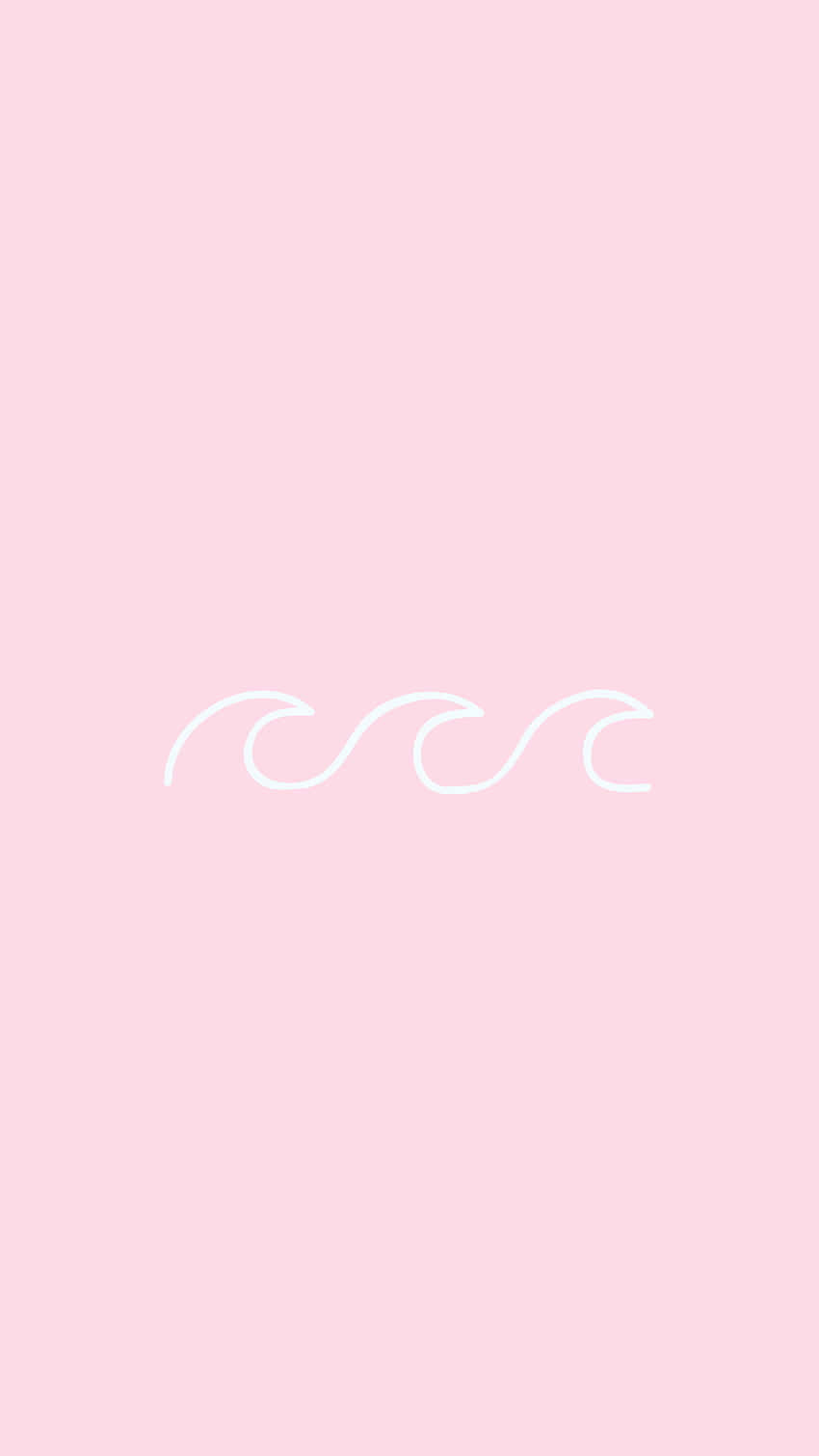 Pink Aesthetic Waves Background Wallpaper