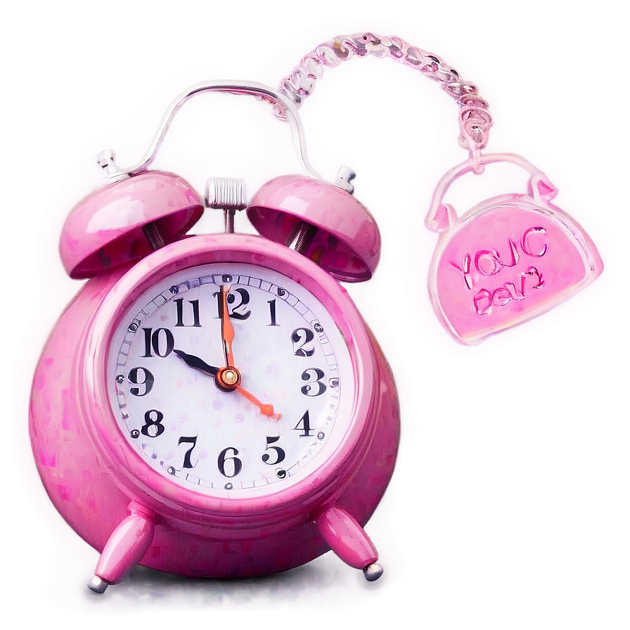 Pink Alarm Clock Png 57 PNG