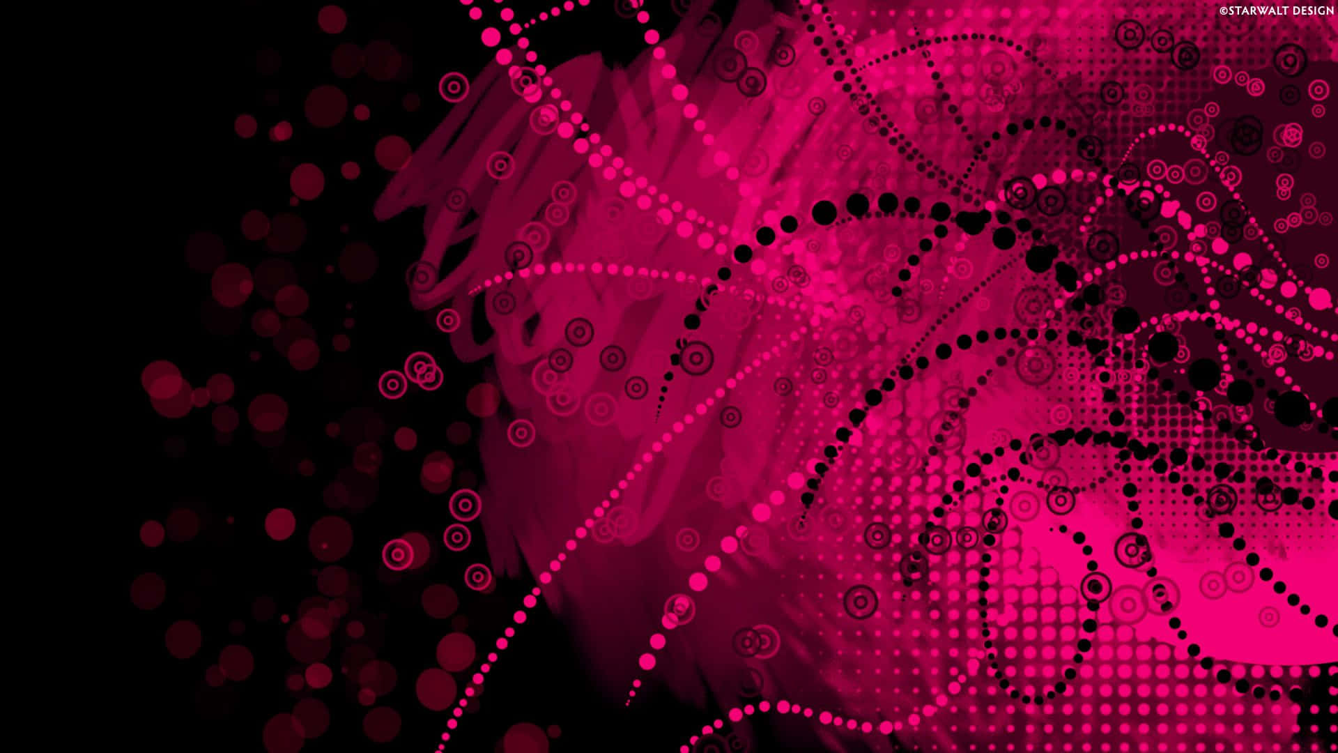 Digital Artwork Of Pink And Black Background
