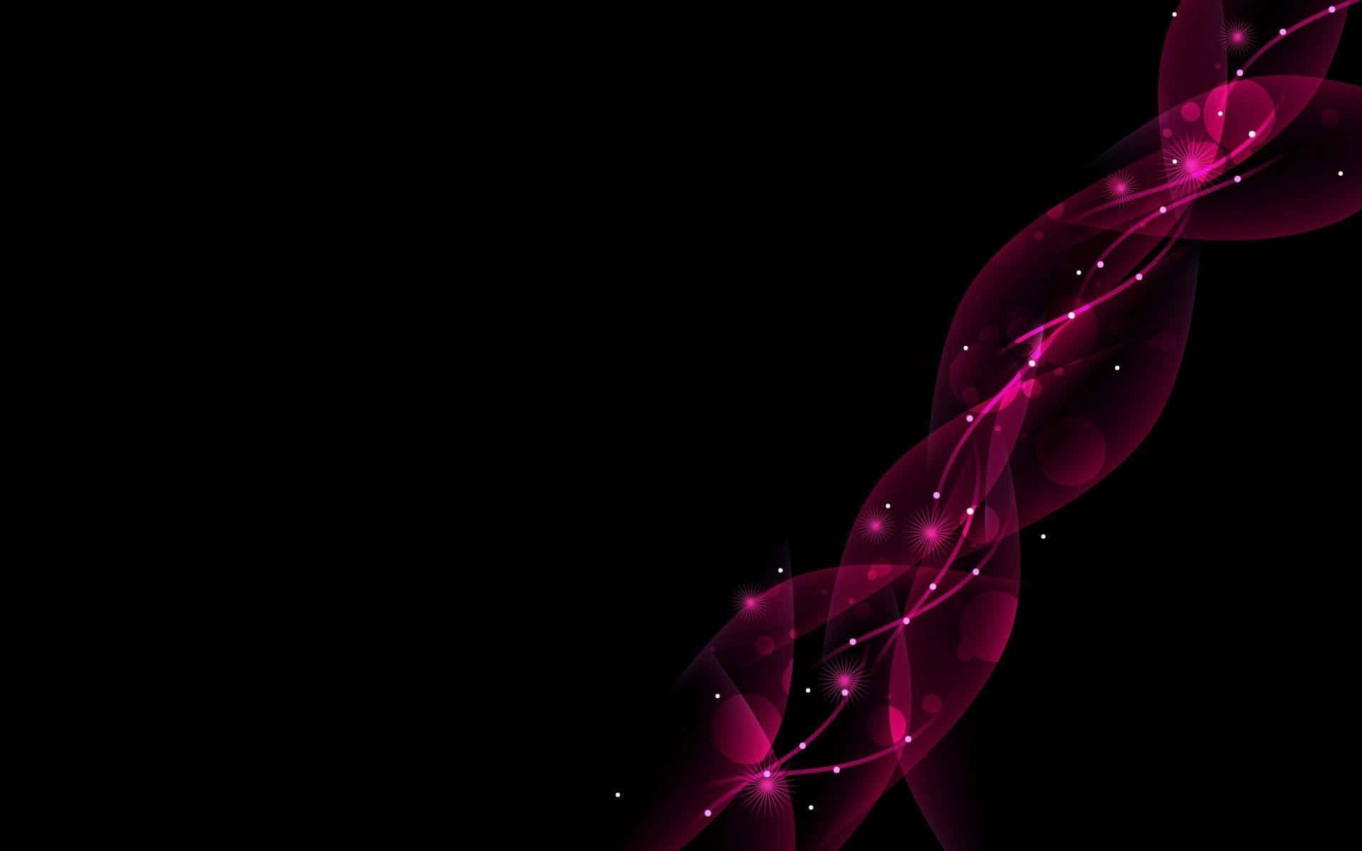 Wave Digital Abstract Pink And Black Background