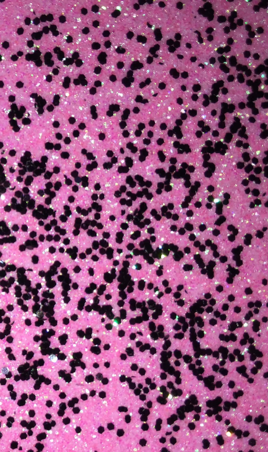 Pink And Black Glitter Mixture Wallpaper