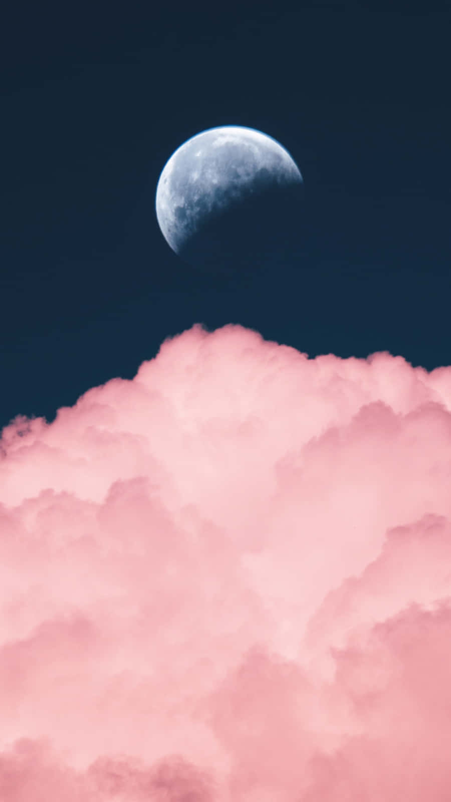 Sanftund Traumhaft: Ein Pastellrosa Und -blau Ästhetisches Hintergrundbild. Wallpaper