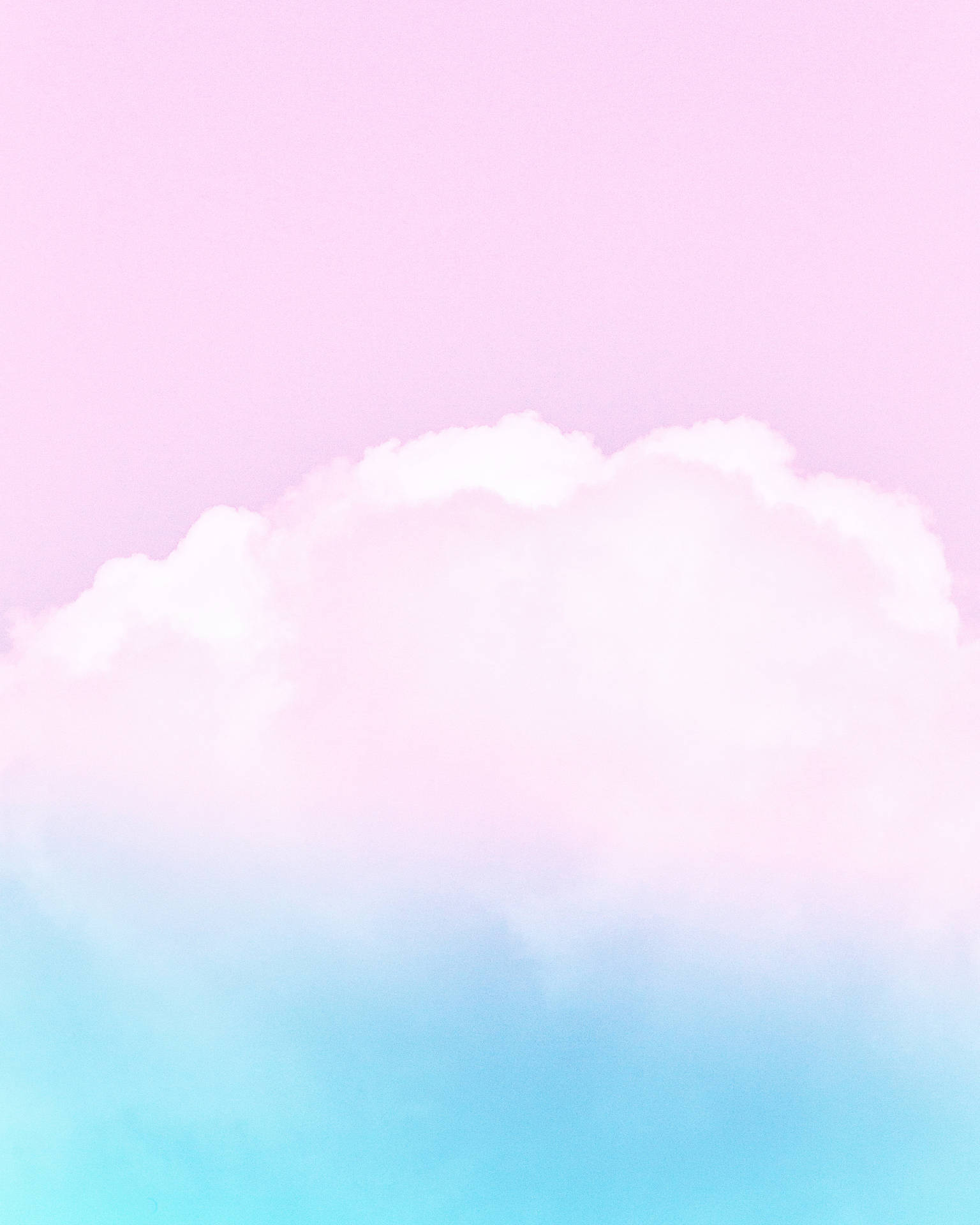 Rosaund Blaue Wolken Hintergrund Wallpaper