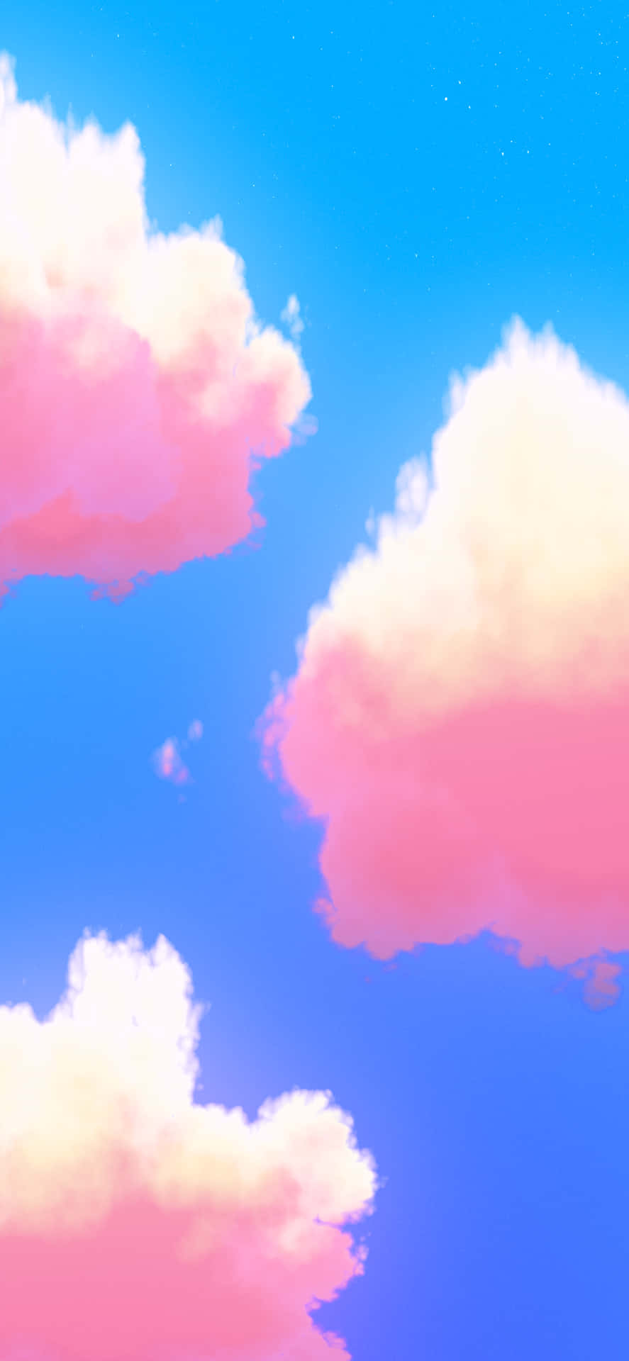 Pink and Blue Clouds in the Sky Wallpaper