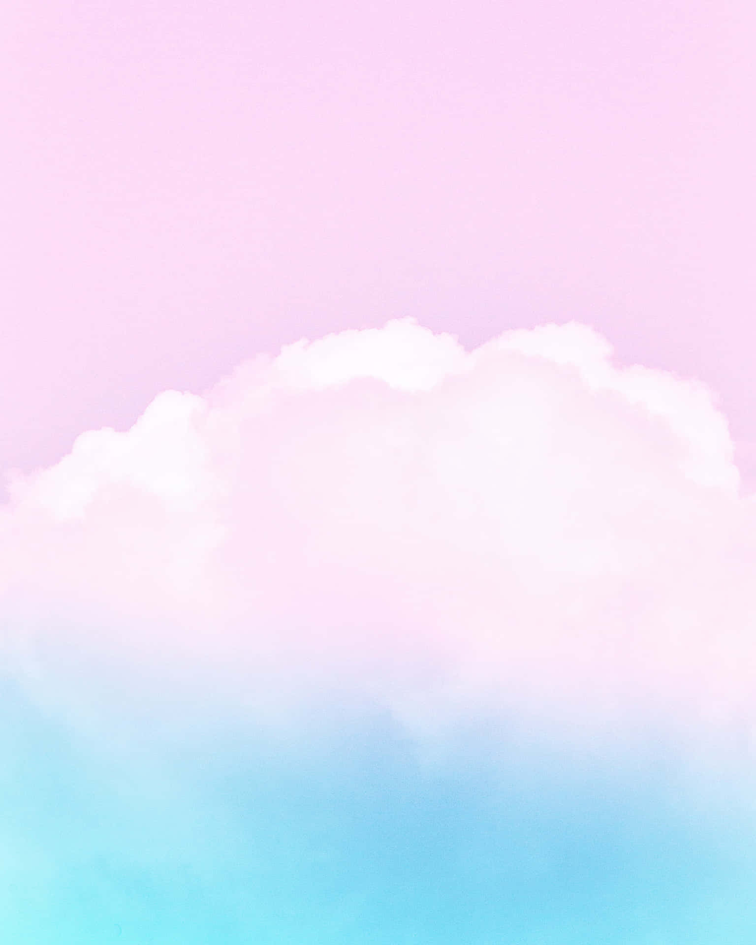 Himmelen er et følsomt tæppe af lyserødt og blåt Wallpaper