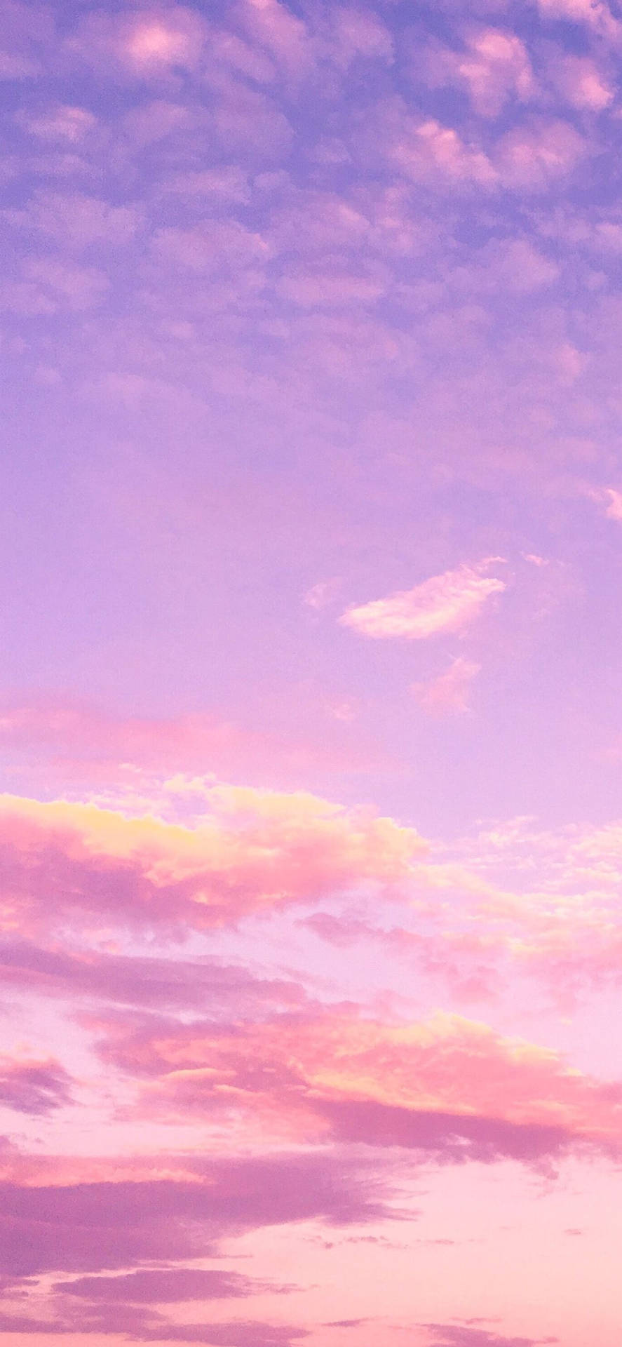 Pink And Blue Clouds Phone Wallpaper
