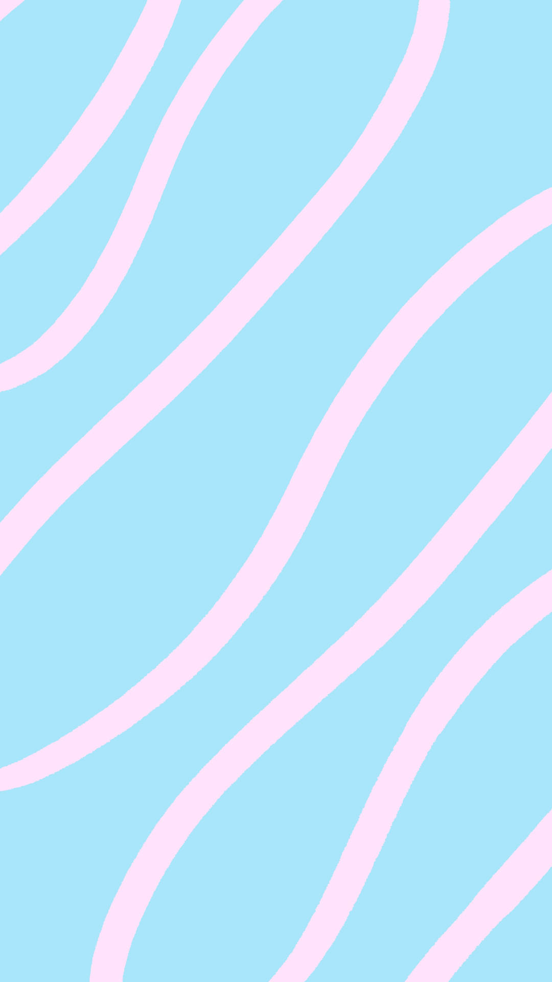 Rosa og blå pastelfarvet minimalistisk mønster Wallpaper