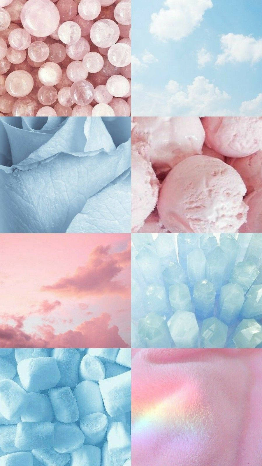Pink And Blue Stuff Wallpaper