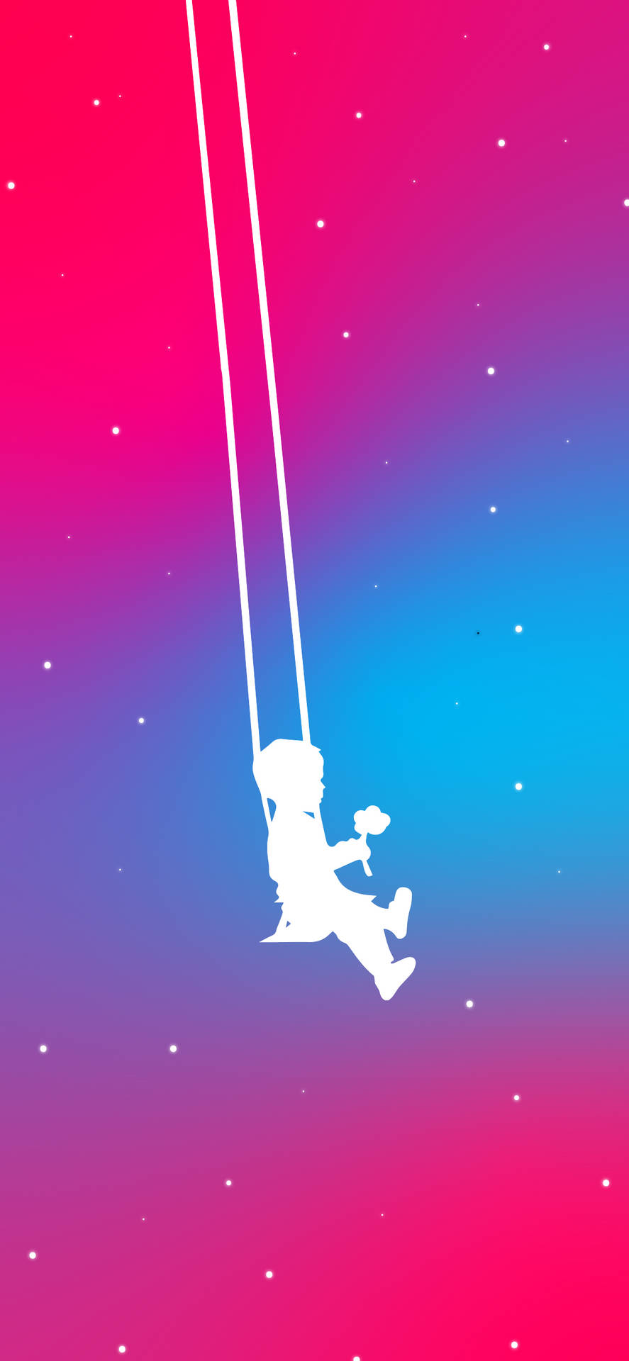 Pink And Blue Swing Wallpaper