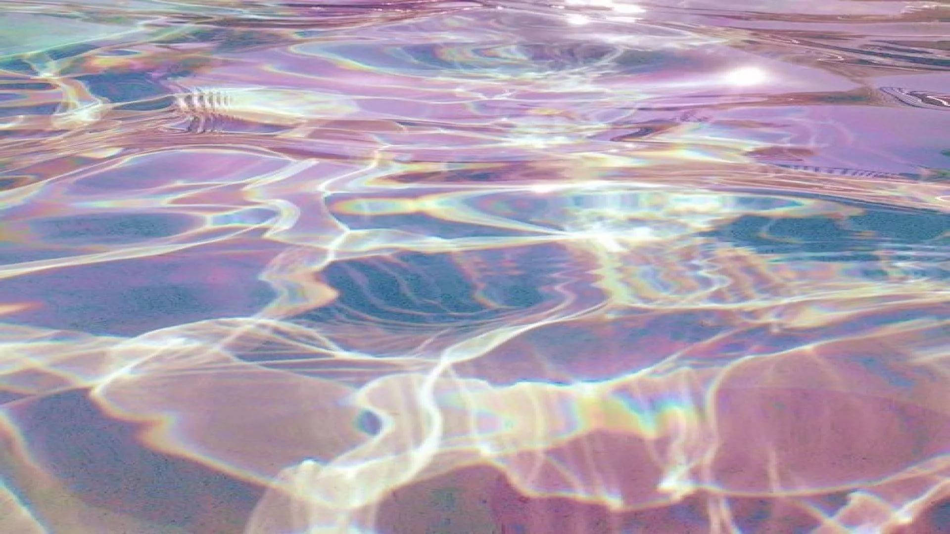 Pink And Blue Water Wallpaper