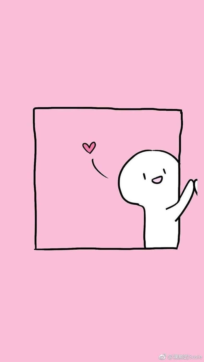 Pink And Cute Matching Best Friend Home Screen Idea Wallpaper
