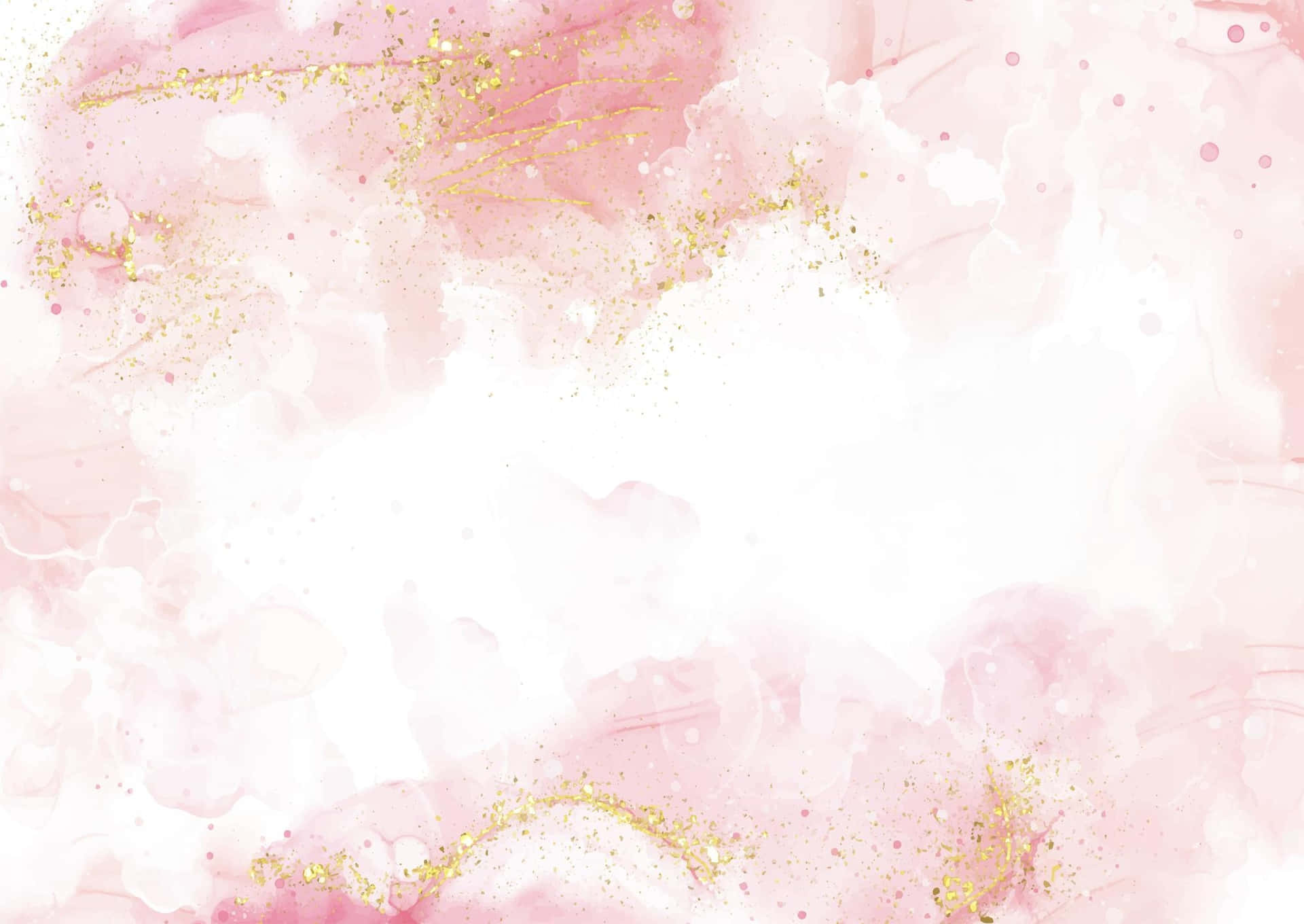Beautiful Pink and Gold color combination Wallpaper
