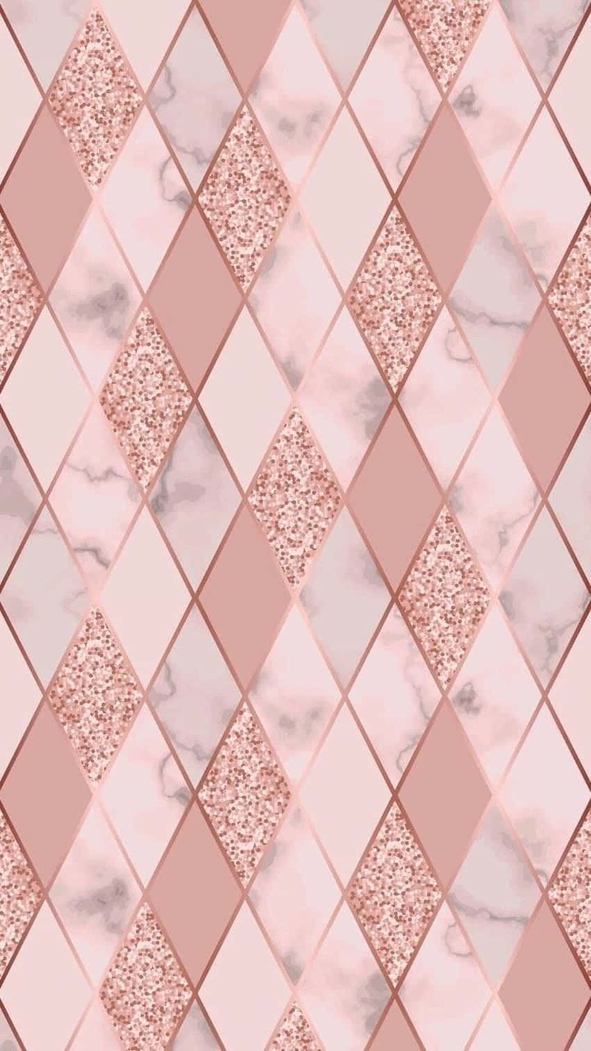 Pink Marble Tile Pattern Wallpaper