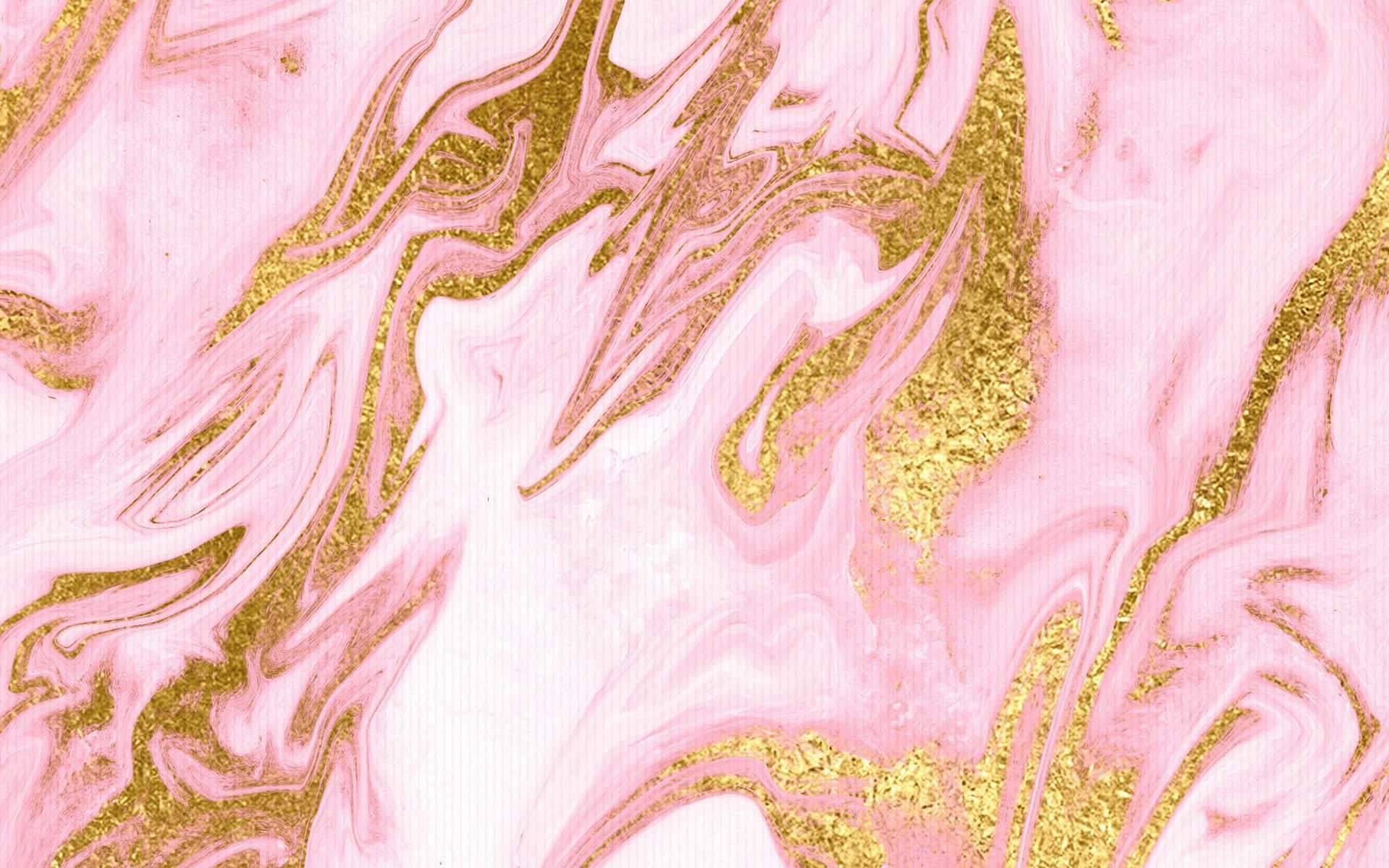 Rosaund Goldene Marmorhintergrund