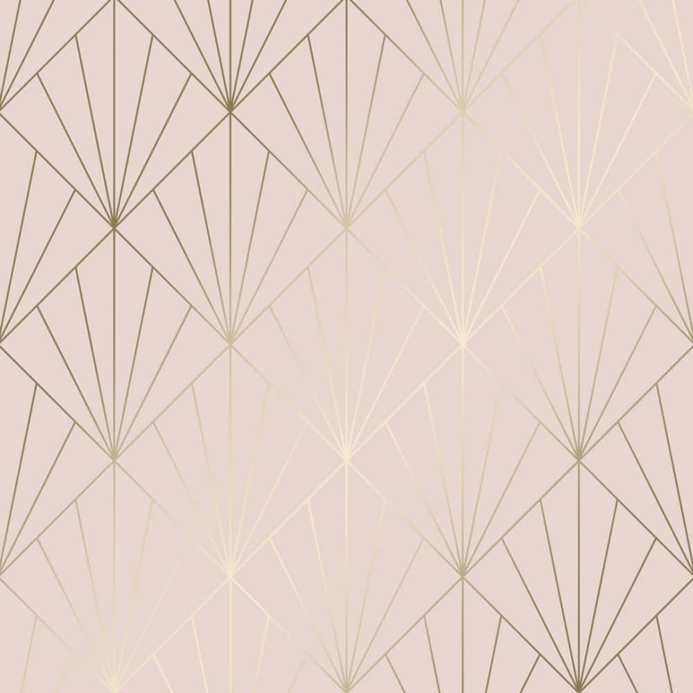 "Elegant Pink and Gold Color Scheme" Wallpaper