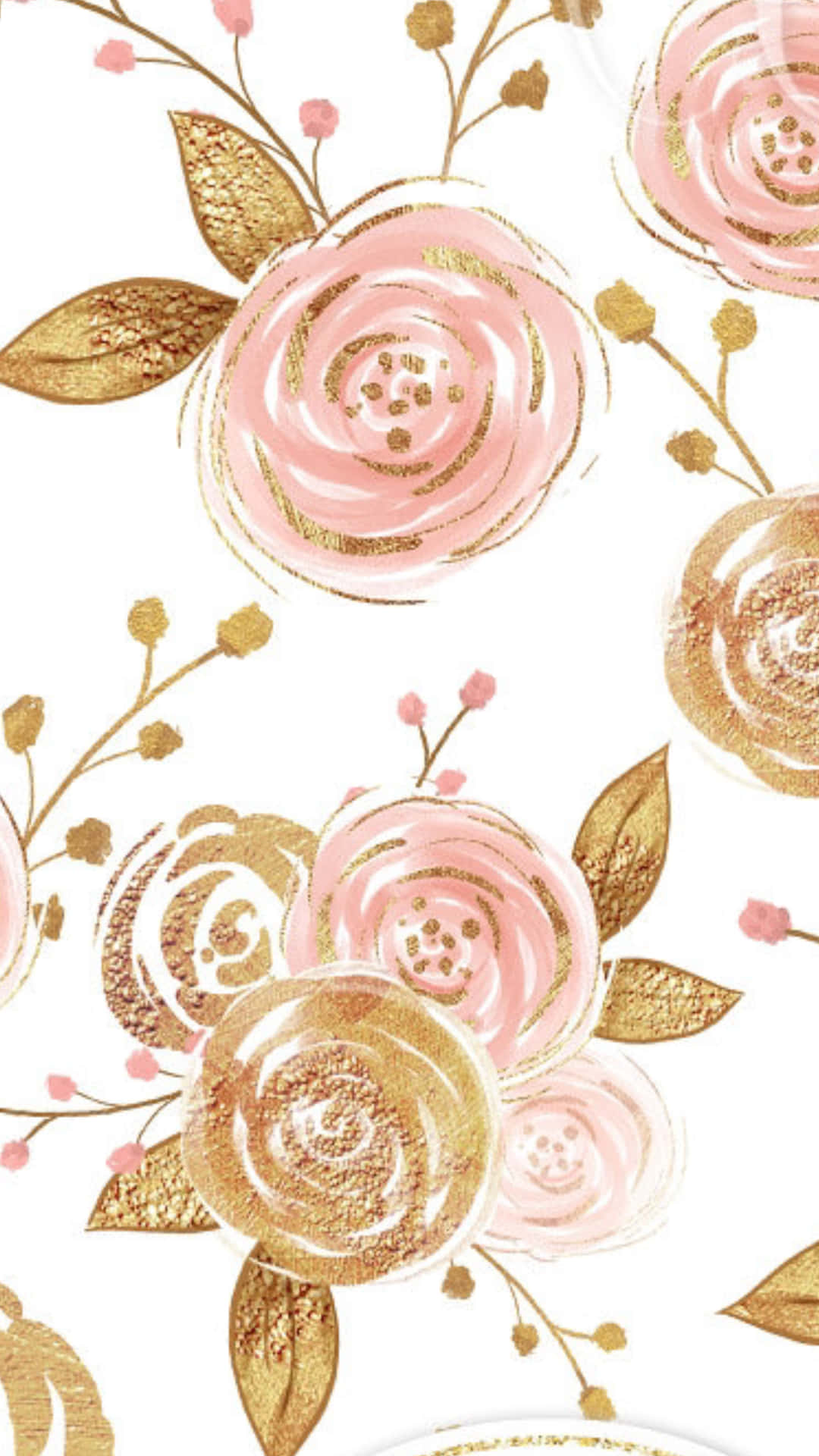 En perfekt kombination af rosa og guld sammen. Wallpaper