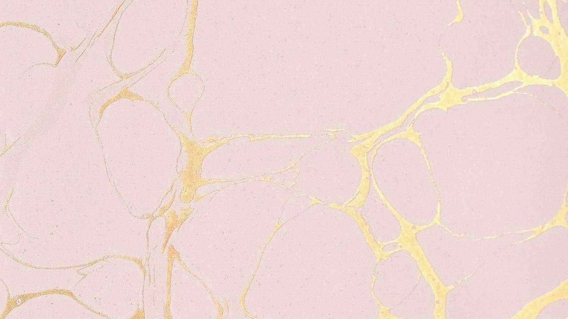 Pink And Gold Marble Desktop Wallpaper