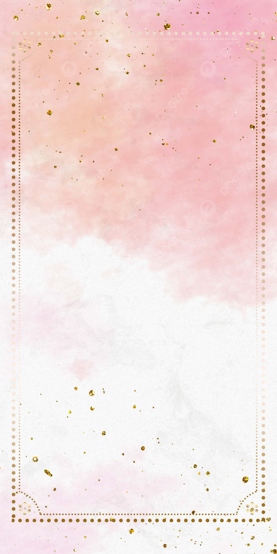 A delicate combination of pink and gold for a vibrant look. Wallpaper