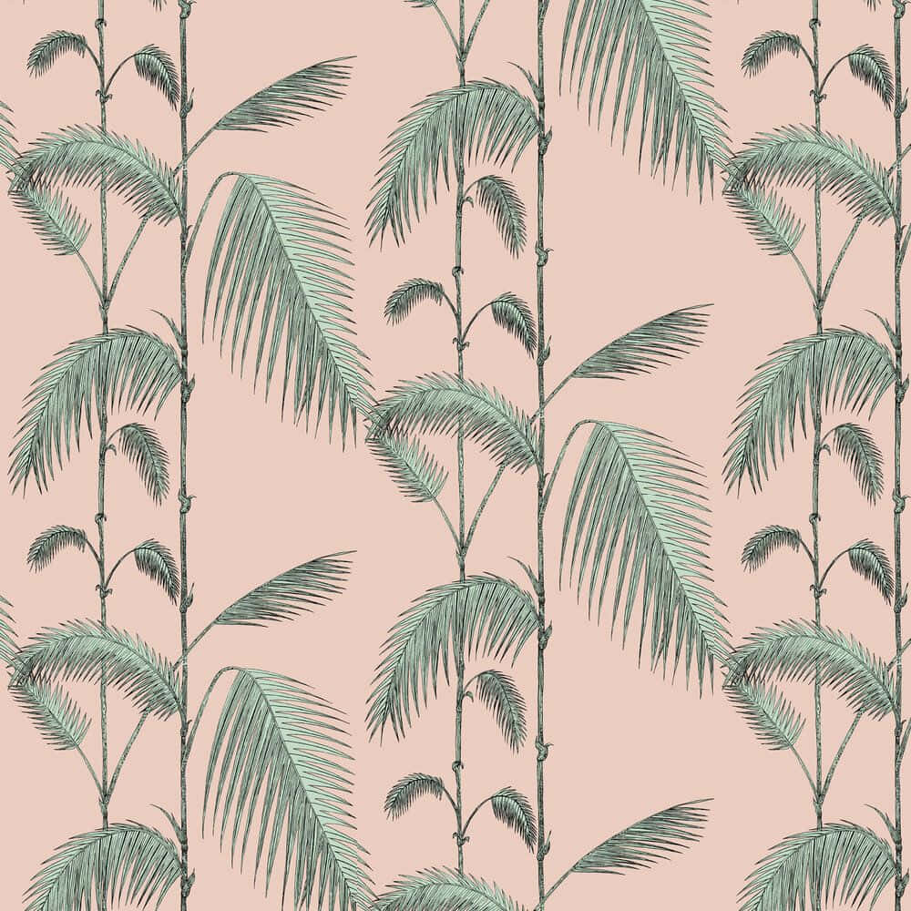 Pinkund Grünes Ästhetisches Design, Eine Auffällige Kombination Aus Harmonie Und Kontrast. Wallpaper