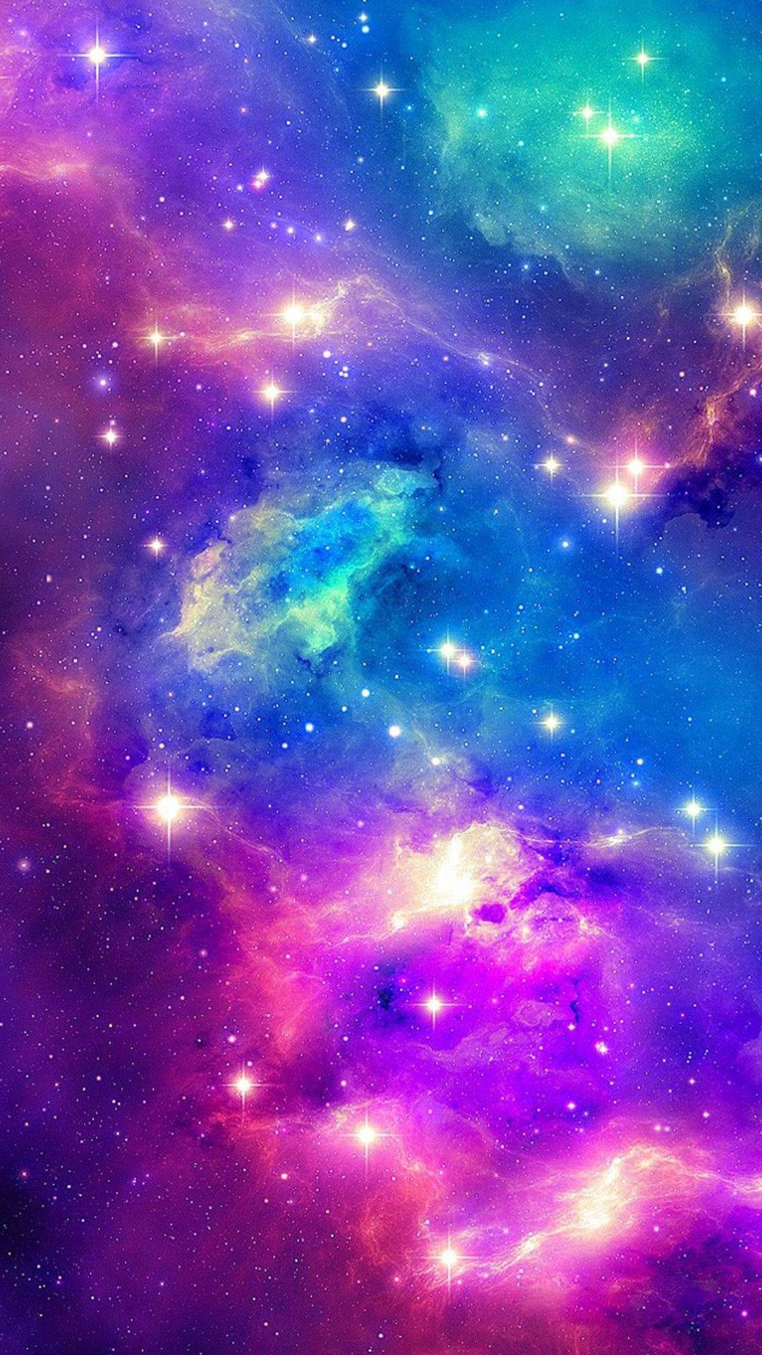 Pink and purple cosmic galaxy filled with bright twinkling stars in outer space, Galaxy HD wallpaper