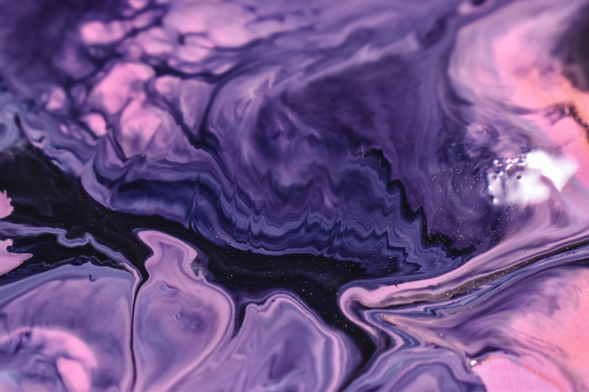 Pink And Purple Liquid Colors Wallpaper