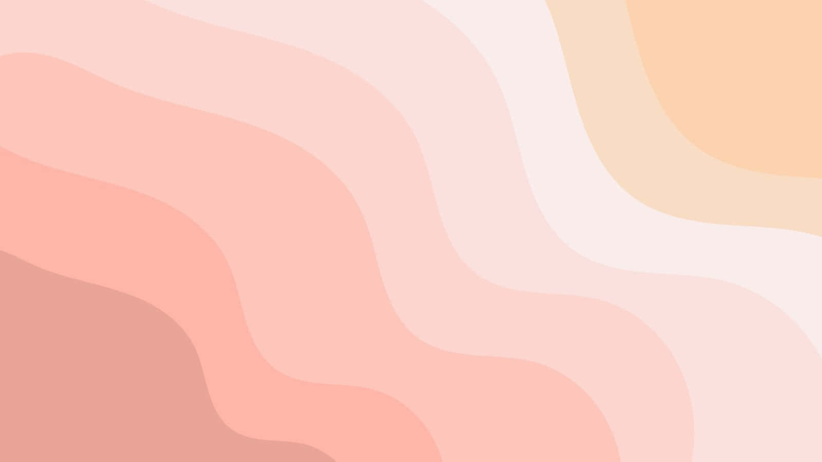 Peach Pink And Teal Wavy Pattern - Wallpaper Wallpaper