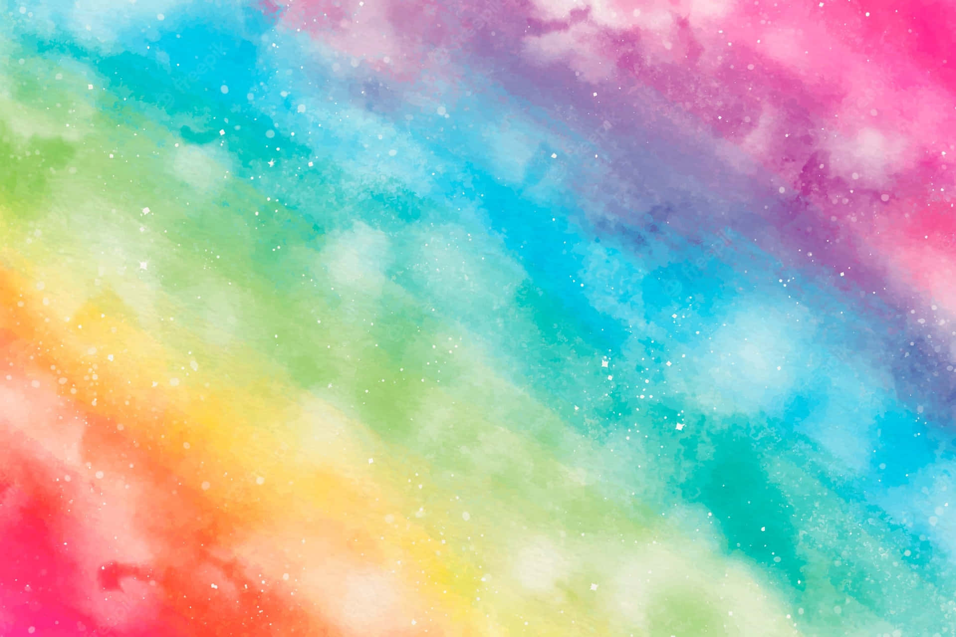 Pink And Teal Rainbow- Wallpaper Wallpaper