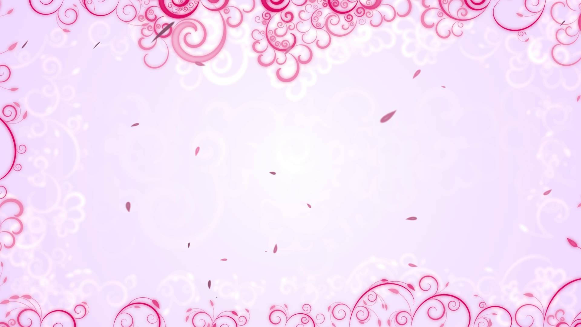 Elegant pink og hvid blomst dekorerer hele tapetet. Wallpaper