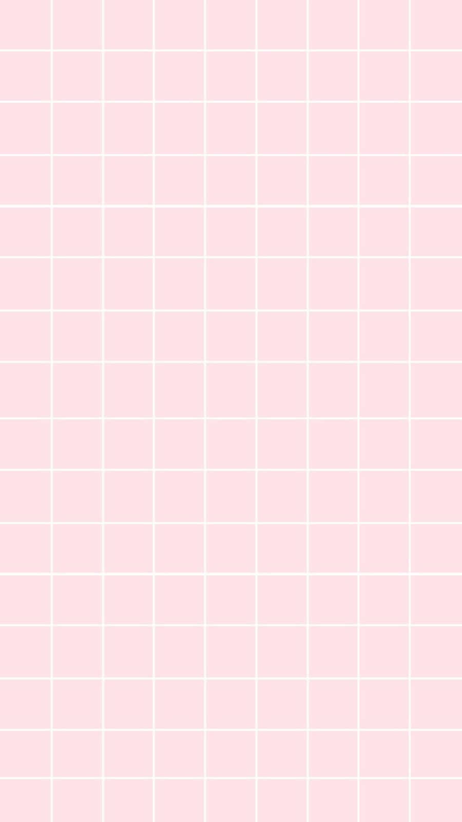 Et lyserødt gittertapet med hvide firkanter Wallpaper
