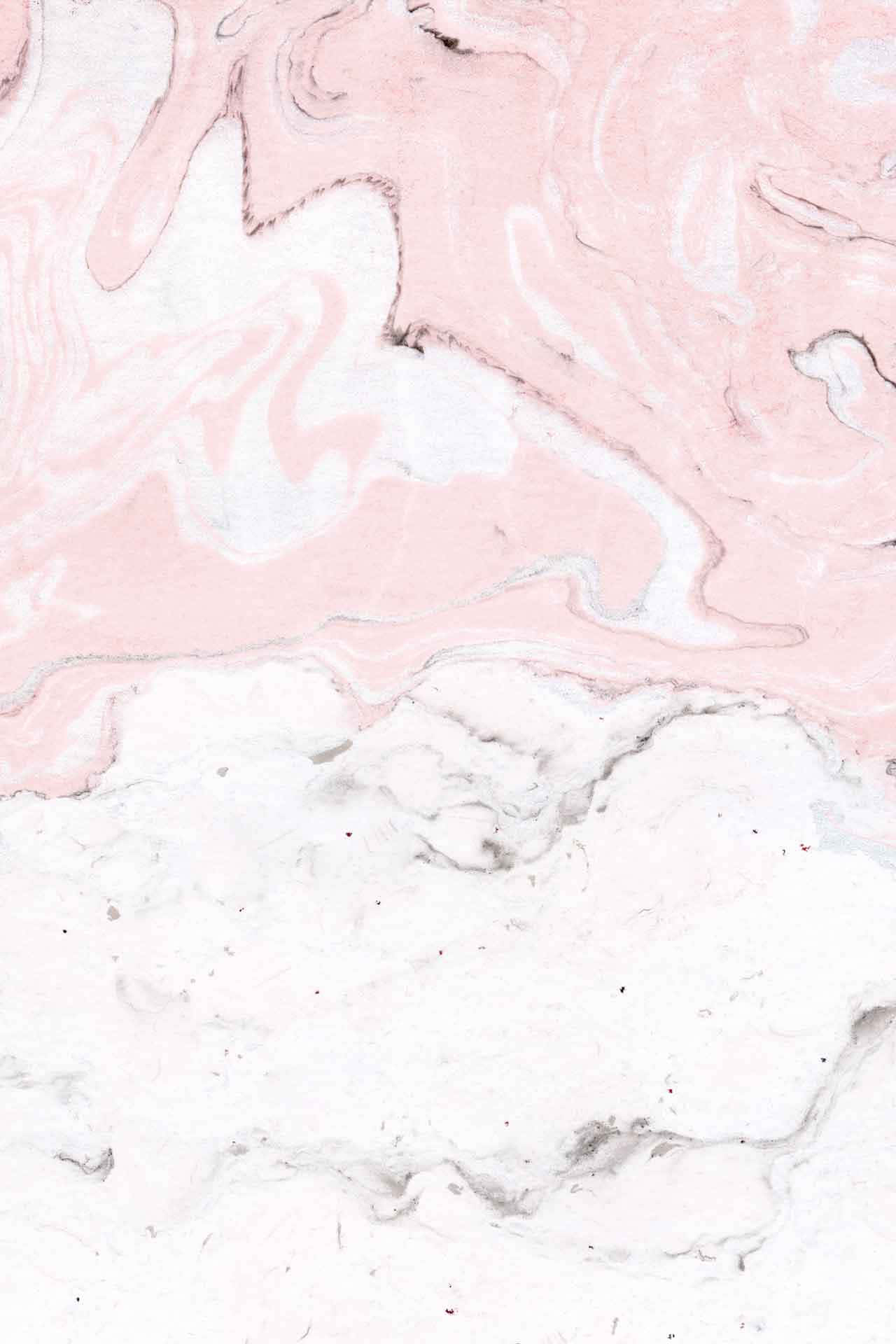 Rosa og hvid æstetisk marmor Tapet Wallpaper