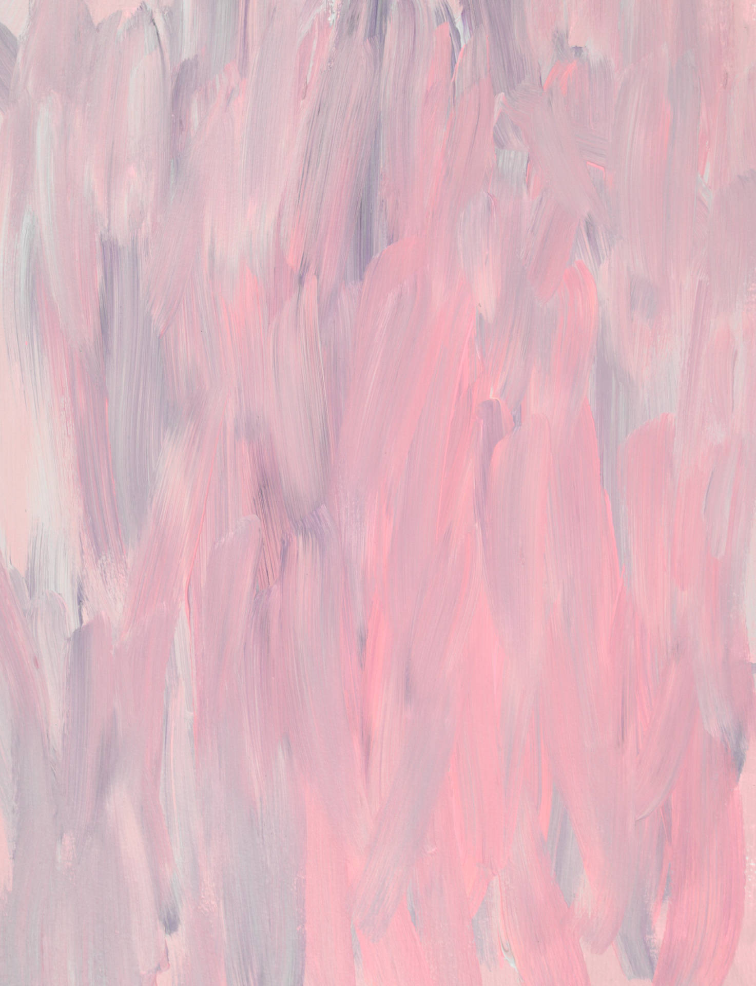 Pink And White Cute Pastel Aesthetic Painting
