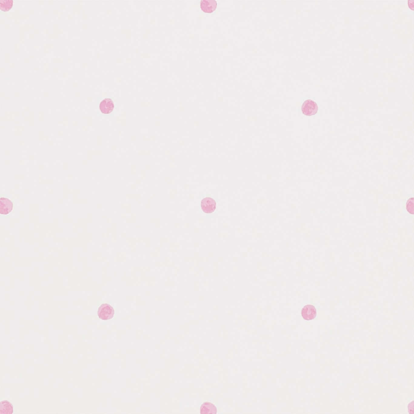 Simple Pink And White Polk Dot With Wide Gap Wallpaper