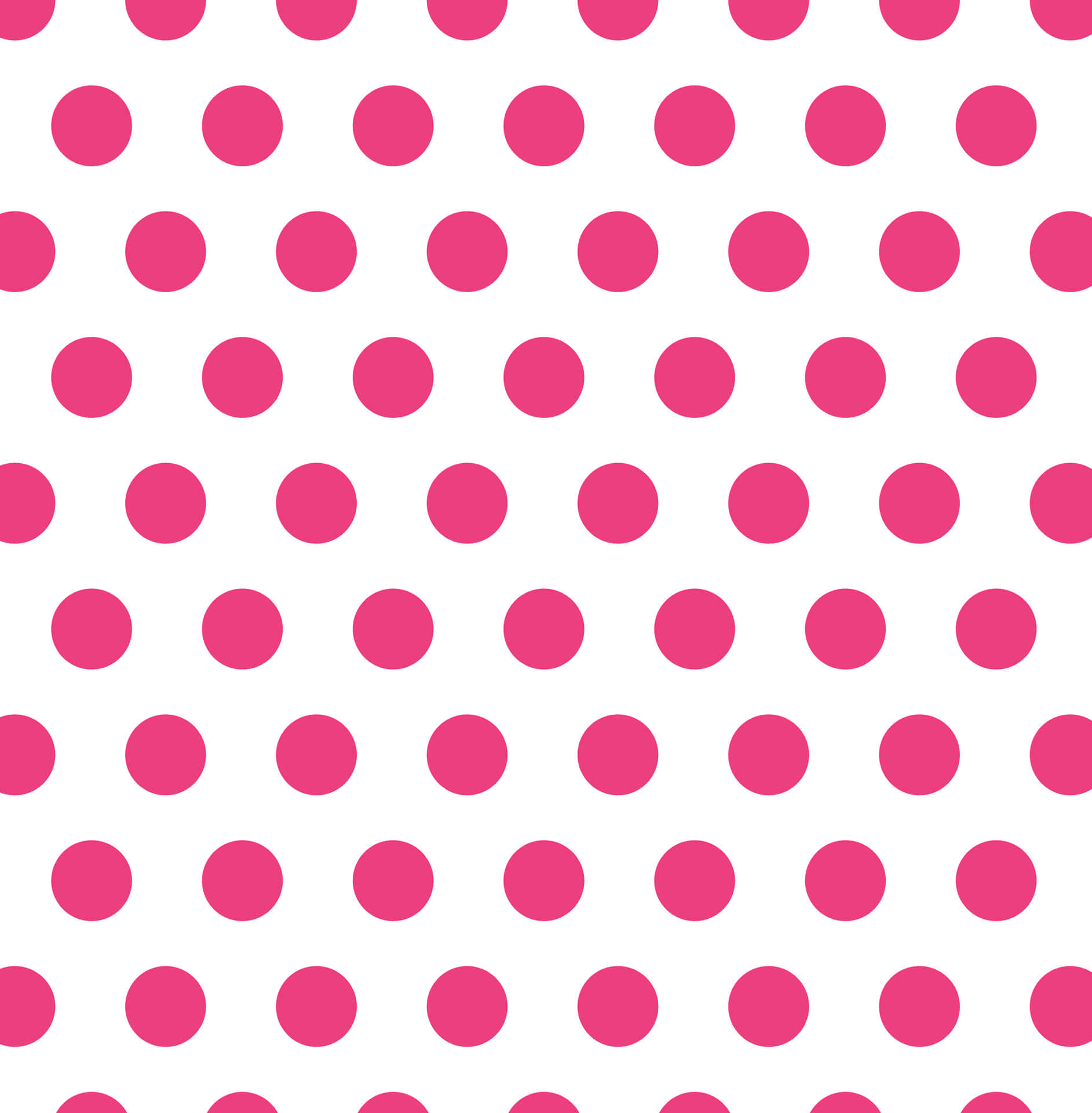Einrosa Polka-dot-muster Auf Weiß. Wallpaper