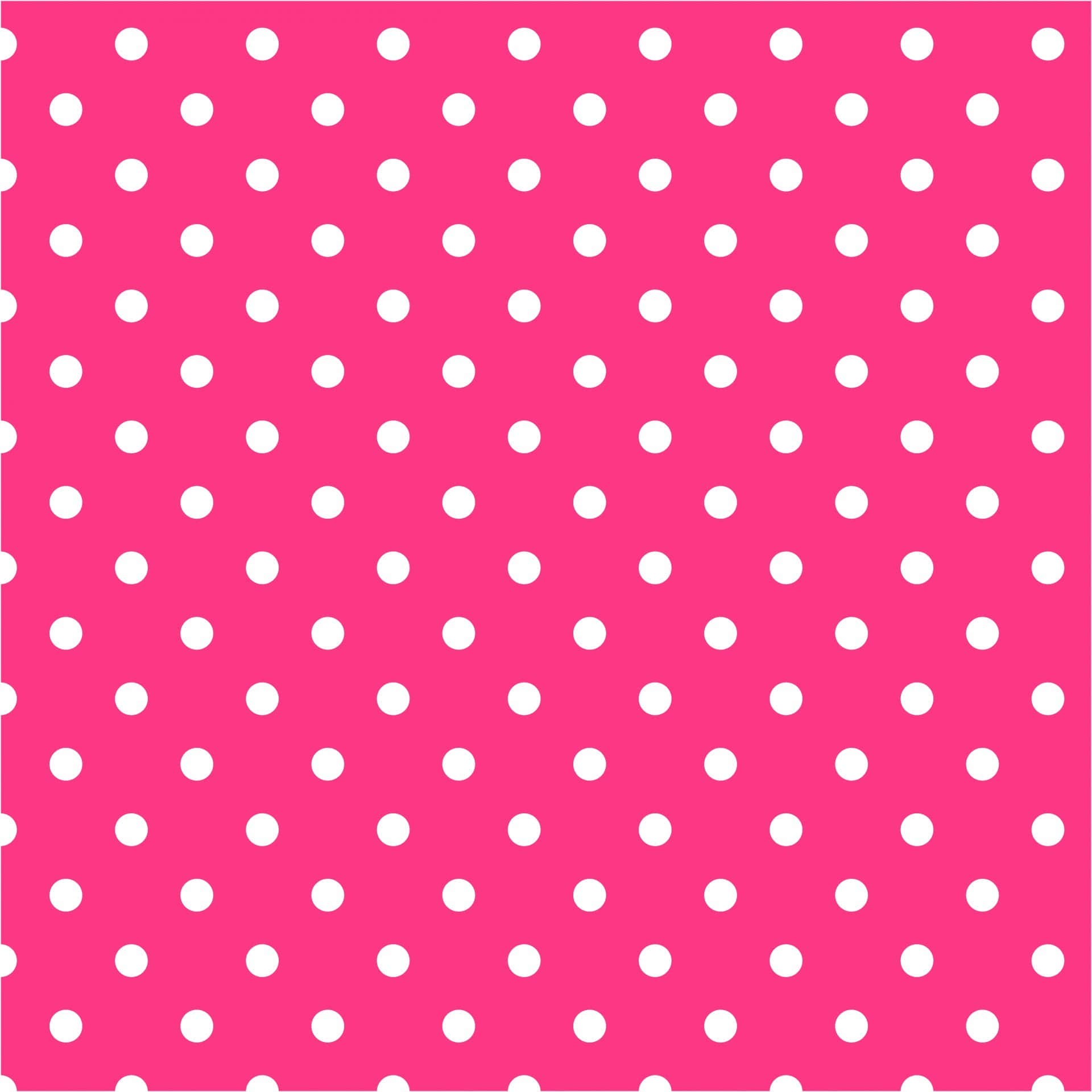 Pretty pink and white polka dots Wallpaper