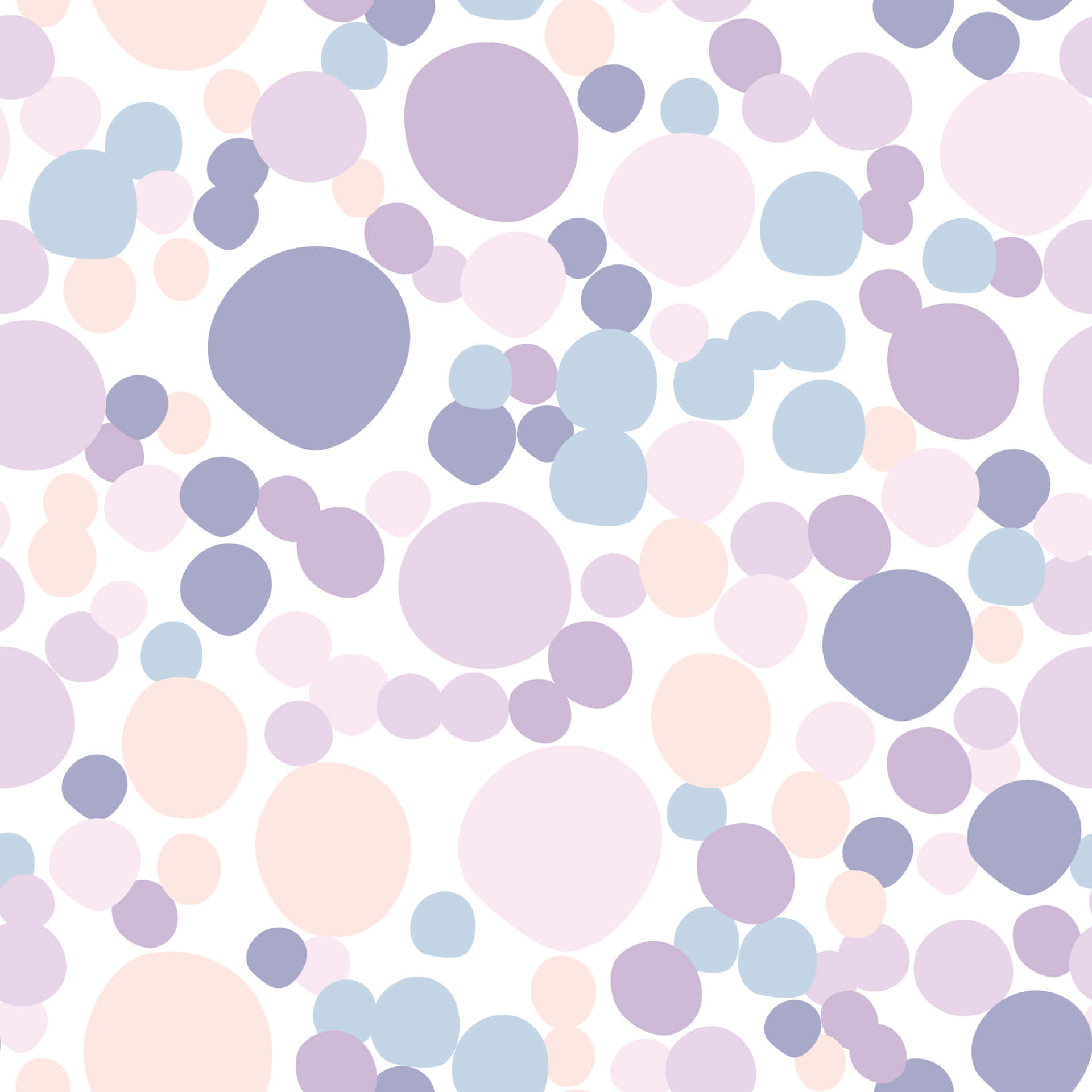 Einmuster Aus Kreisen In Lavendel Und Blau Wallpaper