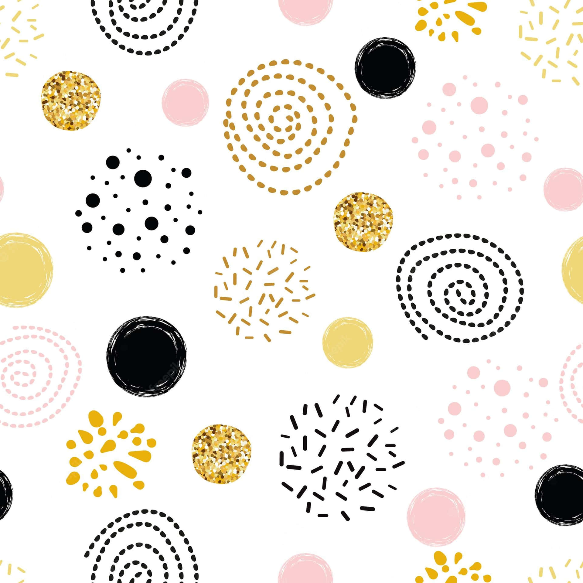 Adorable pink and white polka dot background Wallpaper