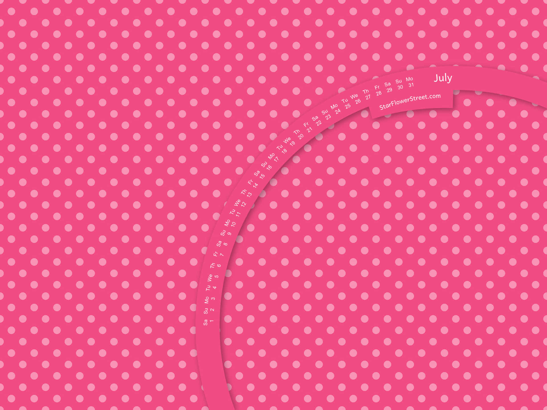 Soft Pink and White Polka Dots Pattern Wallpaper