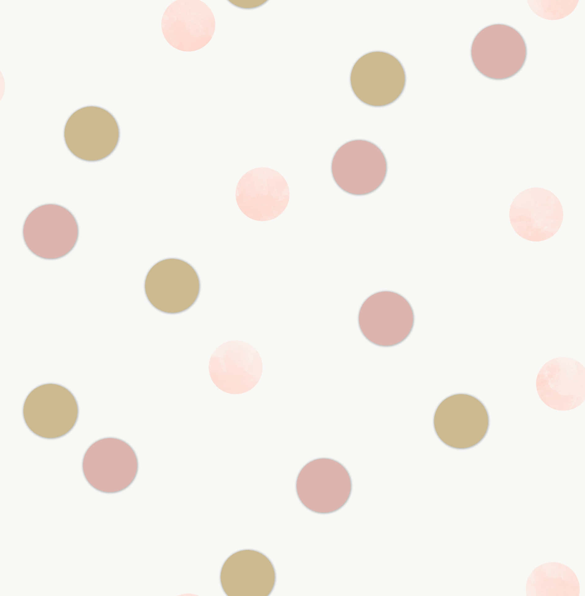 A Pink And Gold Polka Dot Wallpaper Wallpaper
