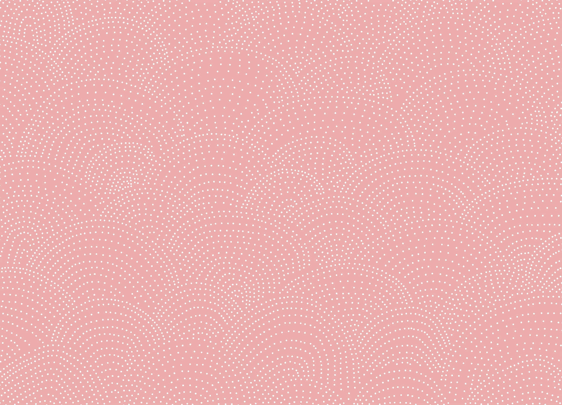 Bright pink and white polka dot pattern. Wallpaper
