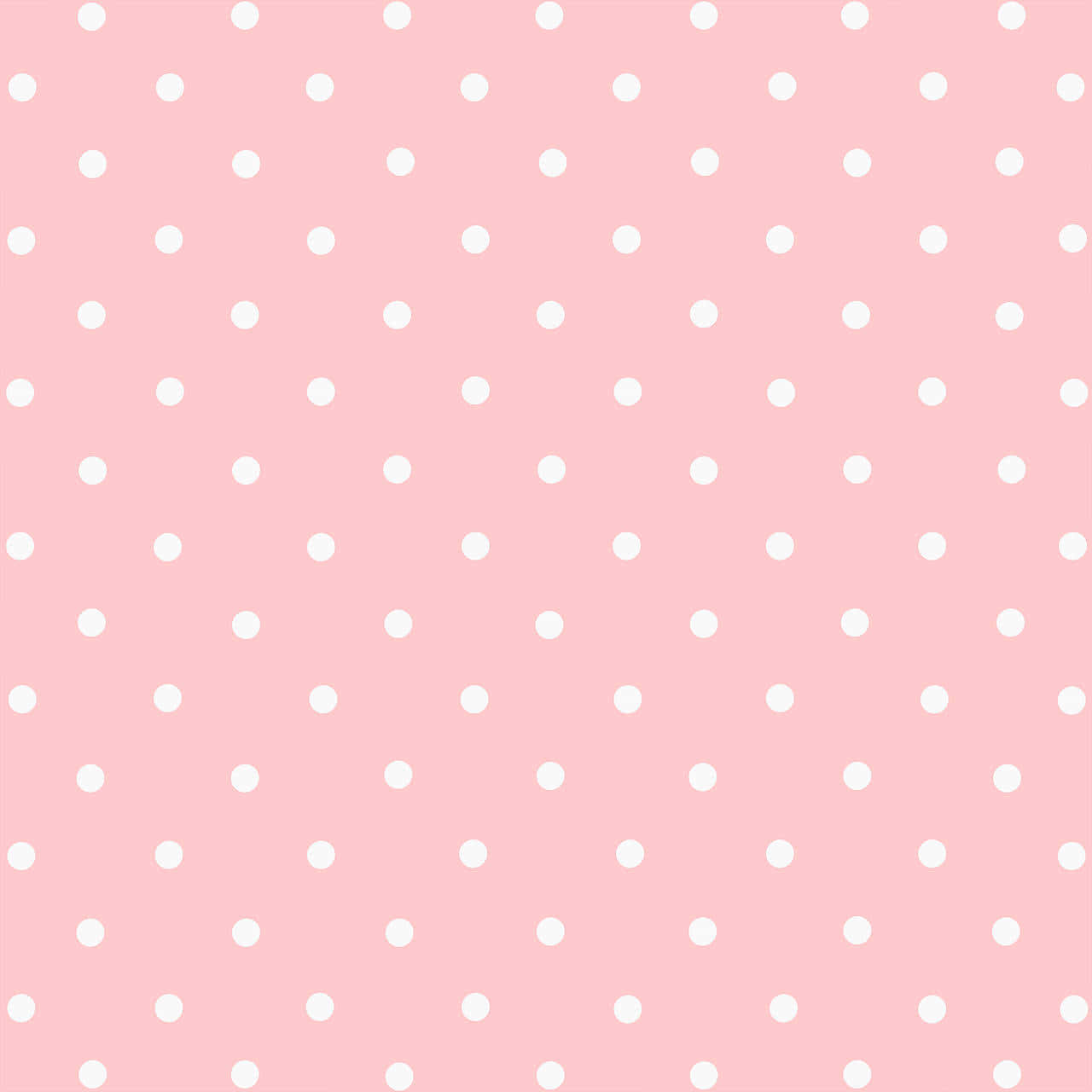 Tiny Pink And White Polka Dot Pattern Wallpaper