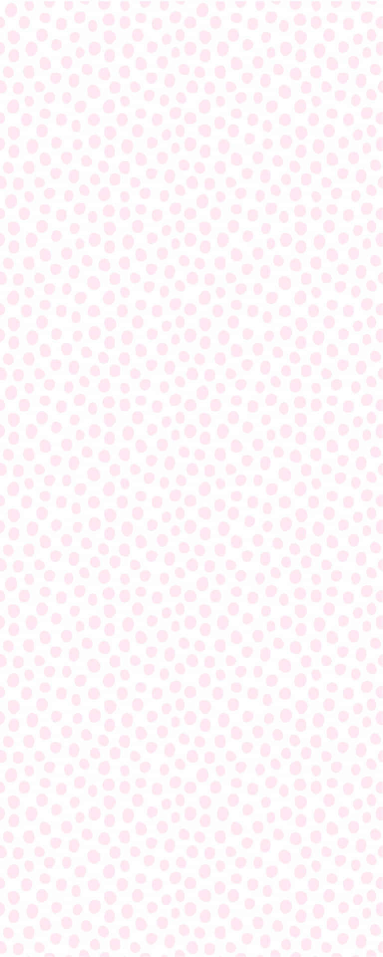 Erhellensie Ihren Tag Mit Diesem Fröhlichen Rosafarbenen Und Weißen Polka Dot Muster! Wallpaper