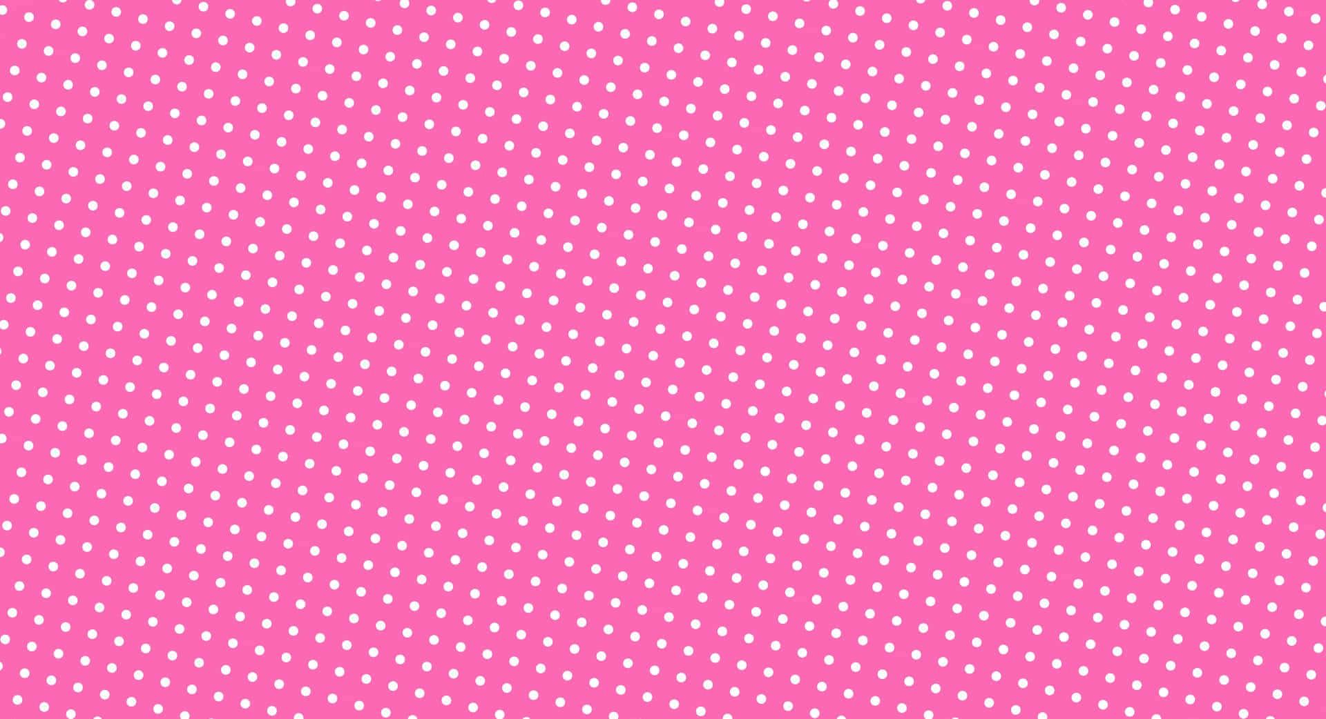 Pretty Pink and White Polka Dot Pattern Wallpaper
