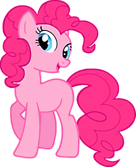 Pink_ Animated_ Pony_ Character PNG